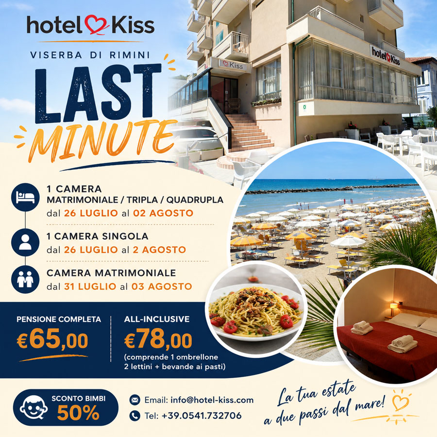 Offerta Luglio / Agosto in All Inclusive 2026 Vacanze Rimini